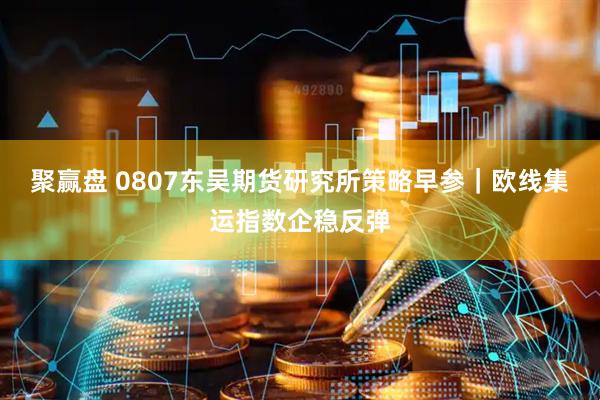 聚赢盘 0807东吴期货研究所策略早参｜欧线集运指数企稳反弹