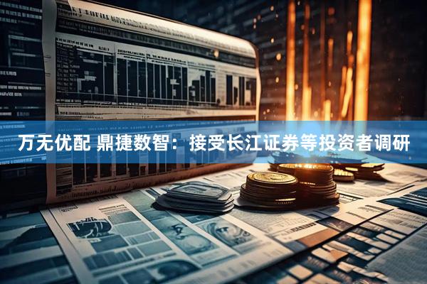 万无优配 鼎捷数智：接受长江证券等投资者调研